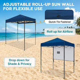 6x4 ft Instant Pop Up Canopy with Adjustable Sun Wall - Eagle Peak®
