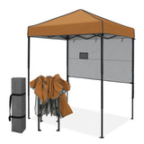 6x4 ft Instant Pop Up Canopy with Adjustable Sun Wall - Eagle Peak