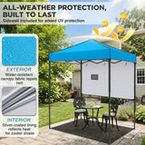 6x4 ft Instant Pop Up Canopy with Adjustable Sun Wall - Eagle Peak®