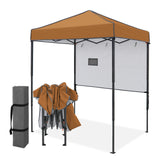 6x4 ft Instant Pop Up Canopy with Adjustable Sun Wall - Eagle Peak®
