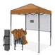 6x4 ft Instant Pop Up Canopy with Adjustable Sun Wall - Eagle Peak®