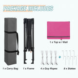 6x4 ft Instant Pop Up Canopy with Adjustable Sun Wall - Eagle Peak