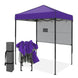 6x4 ft Instant Pop Up Canopy with Adjustable Sun Wall - Eagle Peak