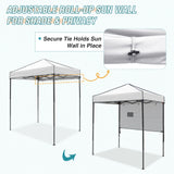 6x4 ft Instant Pop Up Canopy with Adjustable Sun Wall - Eagle Peak Custom Canopy Tent