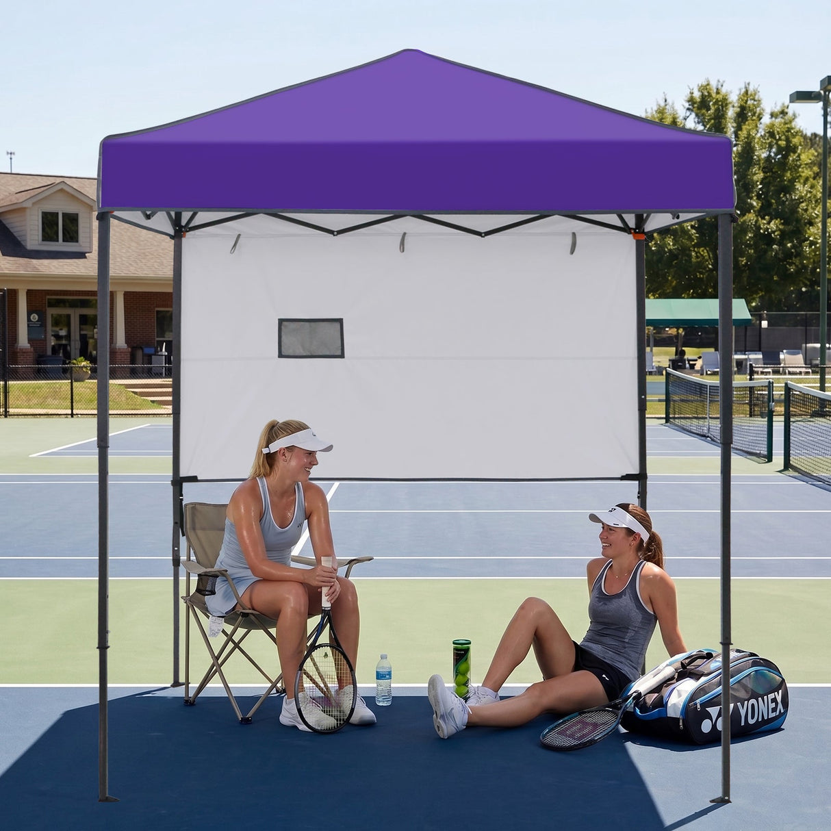 6x4 ft Instant Pop Up Canopy with Adjustable Sun Wall - Eagle Peak®