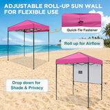 6x4 ft Instant Pop Up Canopy with Adjustable Sun Wall - Eagle Peak®