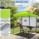 6x4 ft Instant Pop Up Canopy with Adjustable Sun Wall - Eagle Peak®