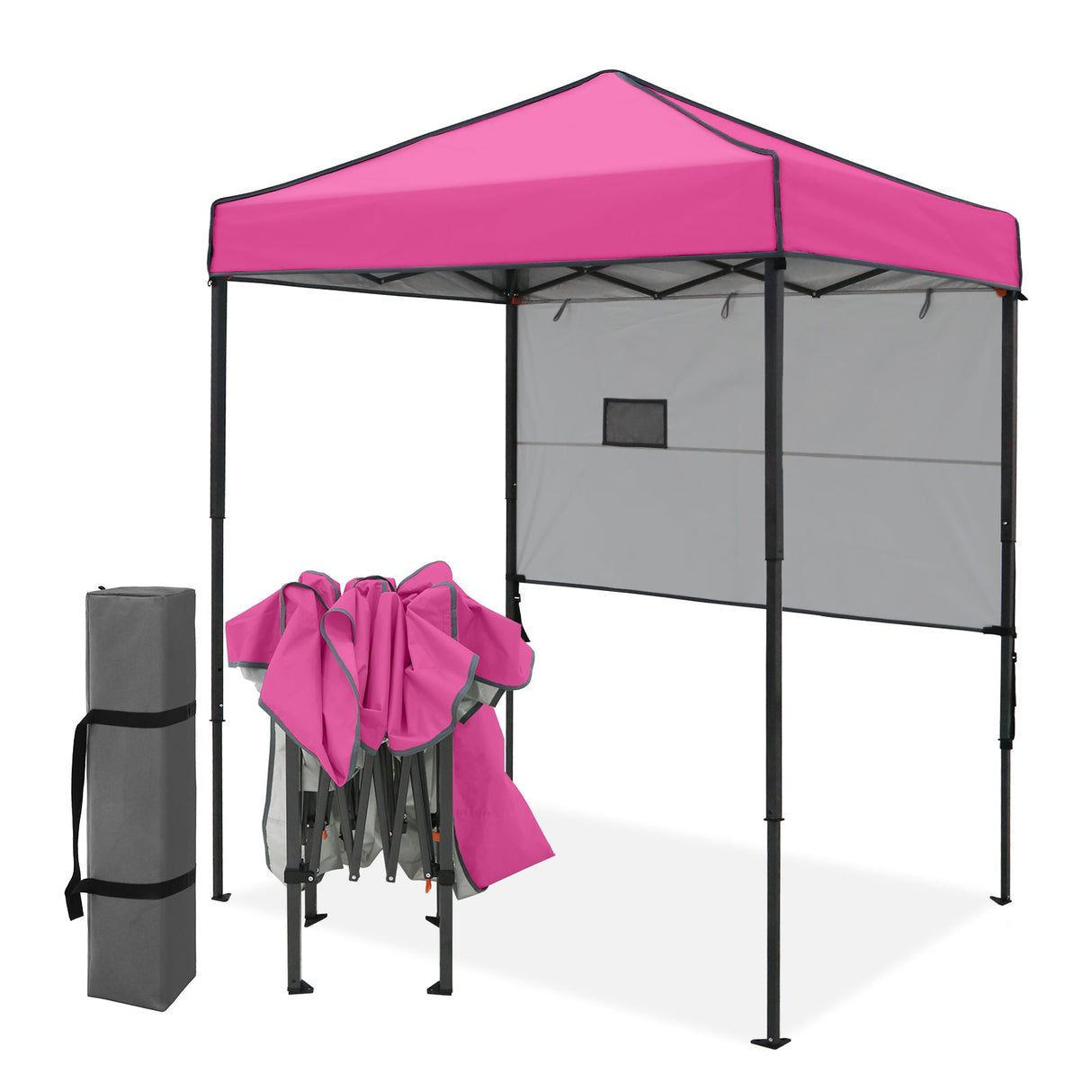 6x4 ft Instant Pop Up Canopy with Adjustable Sun Wall - Eagle Peak