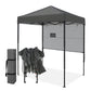 6x4 ft Instant Pop Up Canopy with Adjustable Sun Wall - Eagle Peak