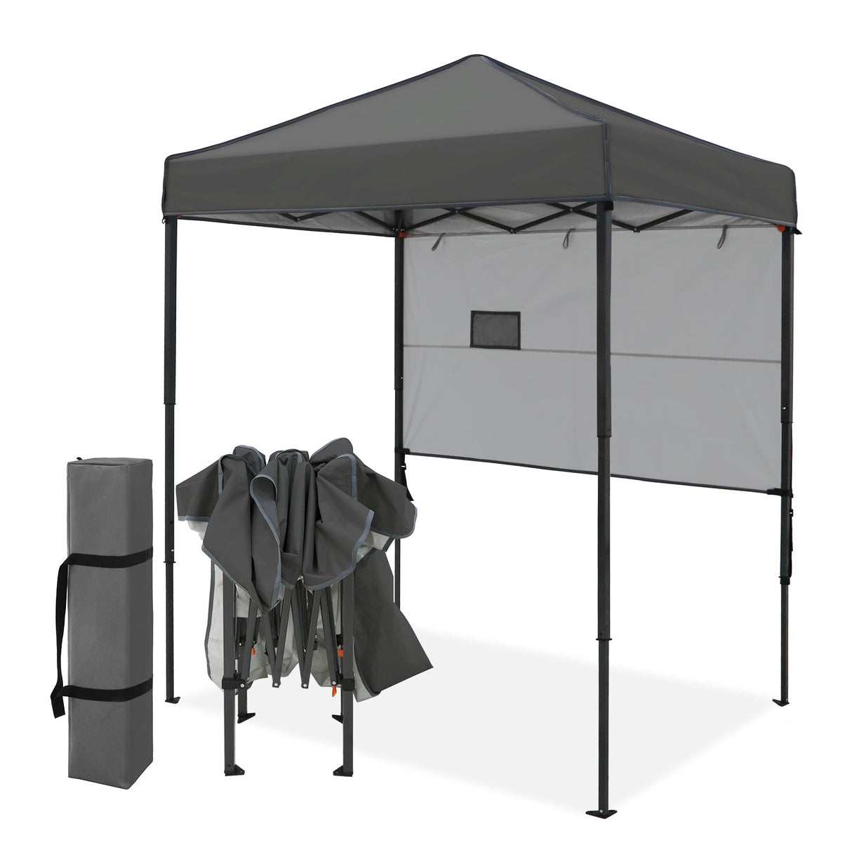 6x4 ft Instant Pop Up Canopy with Adjustable Sun Wall - Eagle Peak