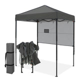 6x4 ft Instant Pop Up Canopy with Adjustable Sun Wall - Eagle Peak