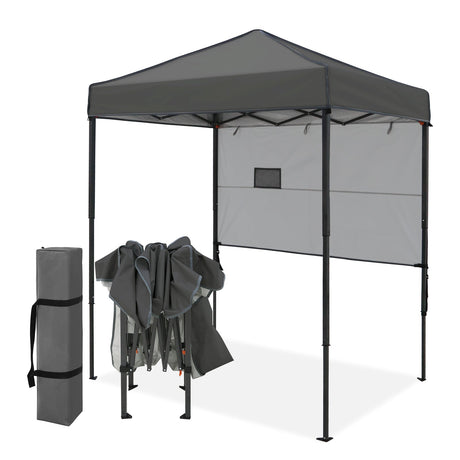 6x4 ft Instant Pop Up Canopy with Adjustable Sun Wall - Eagle Peak