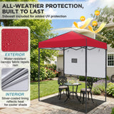 6x4 ft Instant Pop Up Canopy with Adjustable Sun Wall - Eagle Peak®