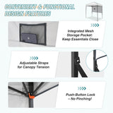 6x4 ft Instant Pop Up Canopy with Adjustable Sun Wall - Eagle Peak Custom Canopy Tent