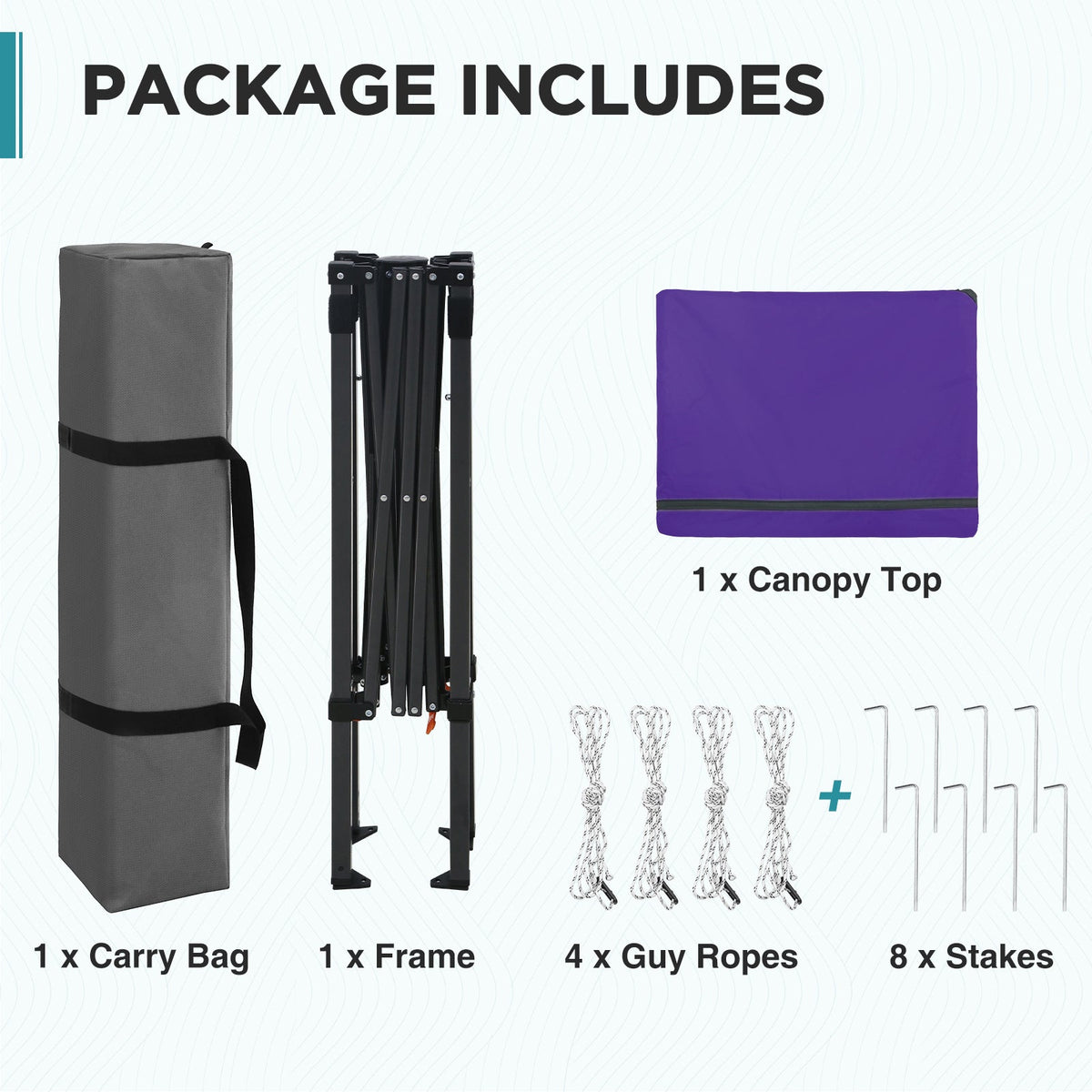 6x4 Instant Pop Up Canopy Tent - Eagle Peak®