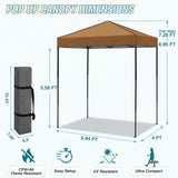 6x4 Instant Pop Up Canopy Tent - Eagle Peak Custom Canopy Tent