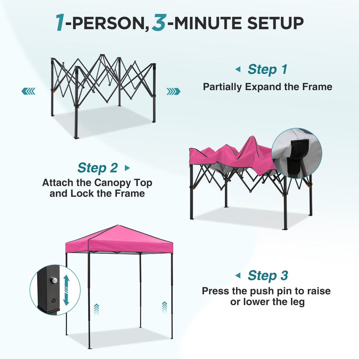 6x4 Instant Pop Up Canopy Tent - Eagle Peak®