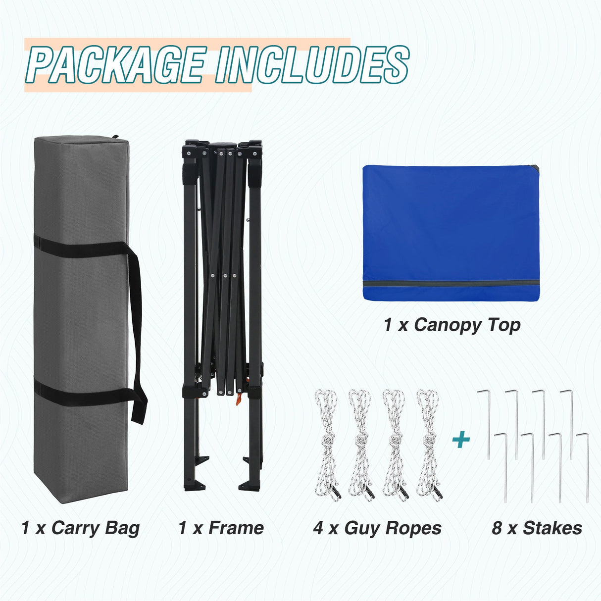 6x4 Instant Pop Up Canopy Tent - Eagle Peak Custom Canopy Tent