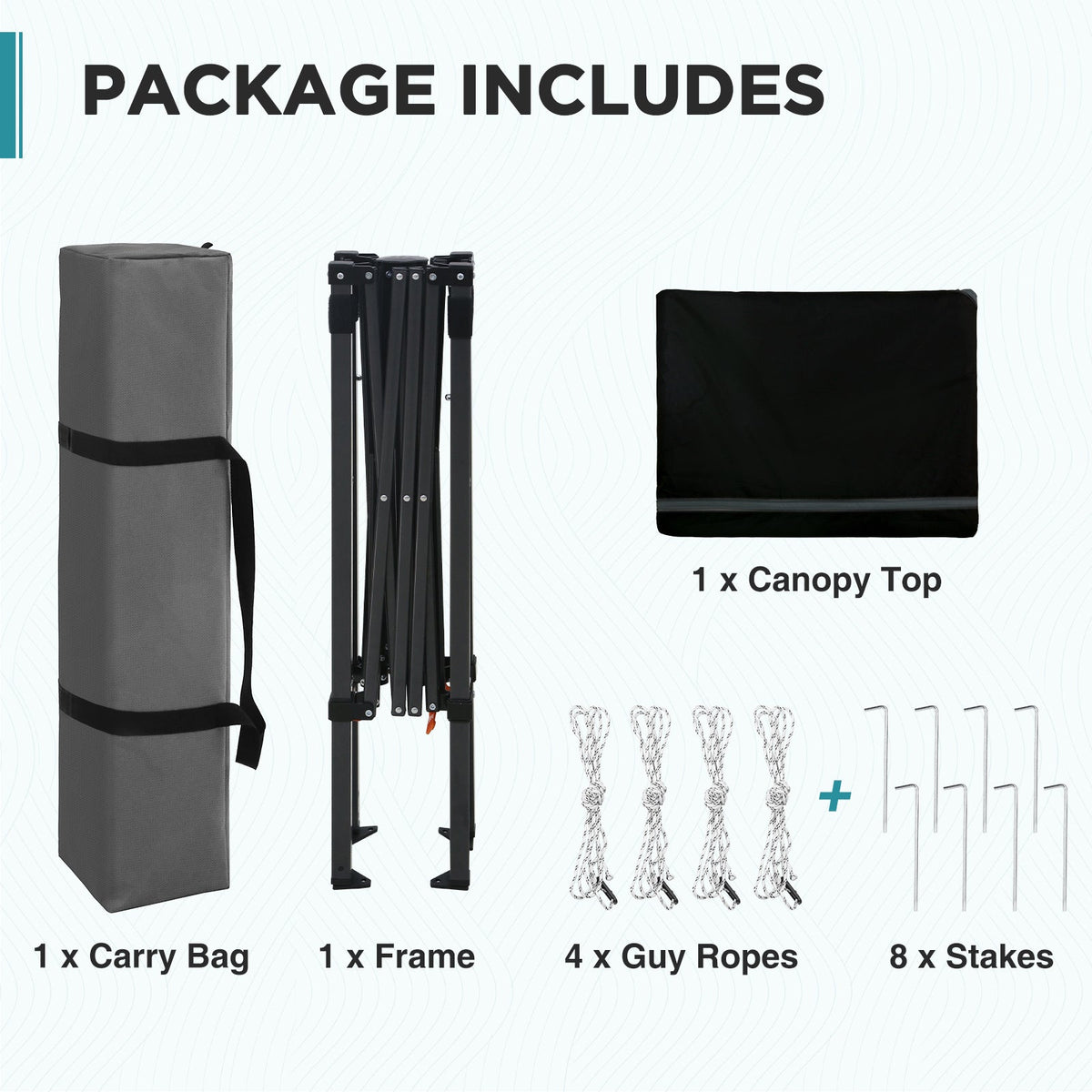 6x4 Instant Pop Up Canopy Tent - Eagle Peak®