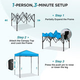 6x4 Instant Pop Up Canopy Tent - Eagle Peak®