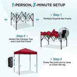 6x4 Instant Pop Up Canopy Tent - Eagle Peak®
