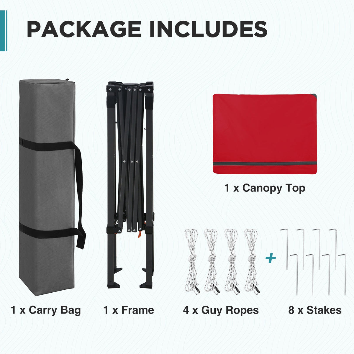 6x4 Instant Pop Up Canopy Tent - Eagle Peak®