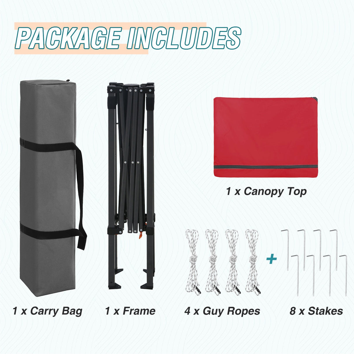 6x4 Instant Pop Up Canopy Tent - Eagle Peak Custom Canopy Tent