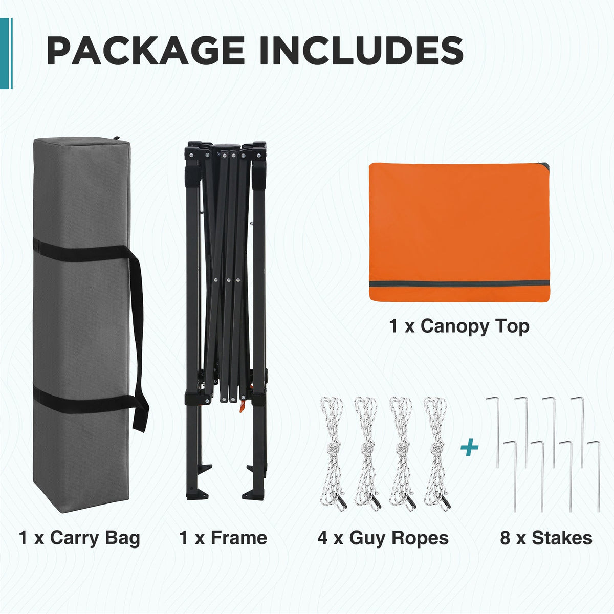 6x4 Instant Pop Up Canopy Tent - Eagle Peak®
