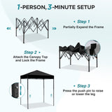 6x4 Instant Pop Up Canopy Tent - Eagle Peak®