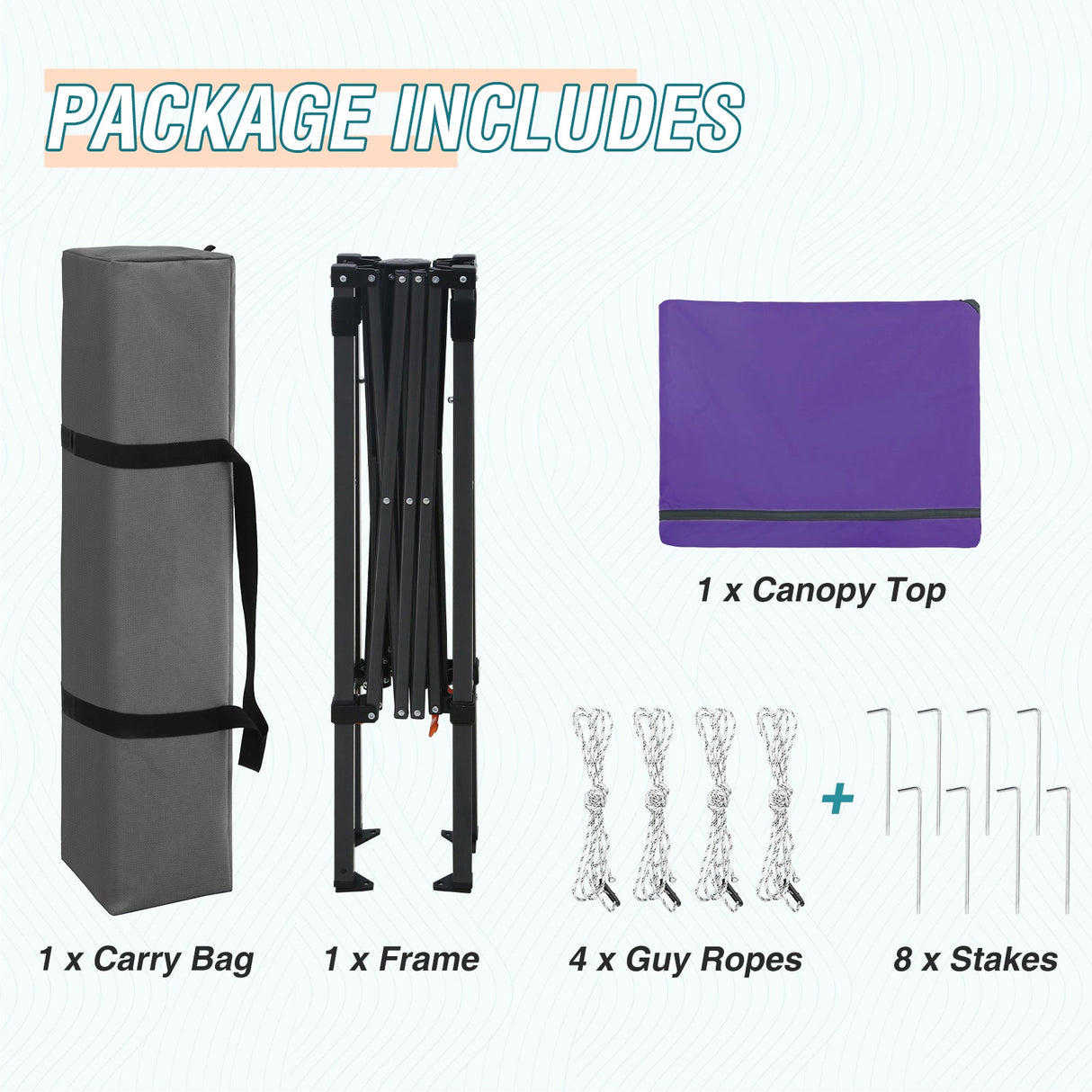 6x4 Instant Pop Up Canopy Tent - Eagle Peak Custom Canopy Tent