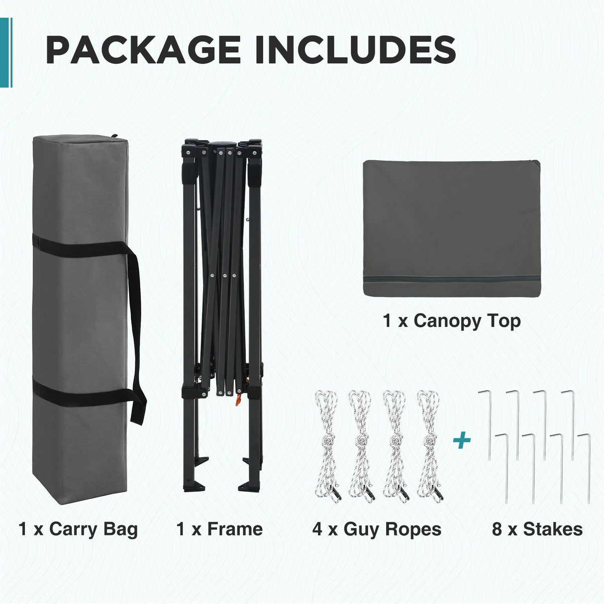 6x4 Instant Pop Up Canopy Tent - Eagle Peak®