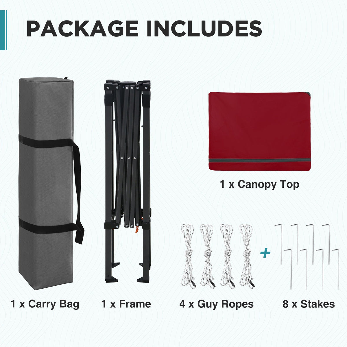 6x4 Instant Pop Up Canopy Tent - Eagle Peak®