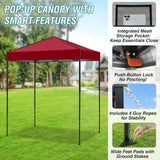 6x4 Instant Pop Up Canopy Tent - Eagle Peak Custom Canopy Tent