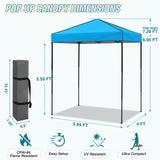 6x4 Instant Pop Up Canopy Tent - Eagle Peak Custom Canopy Tent