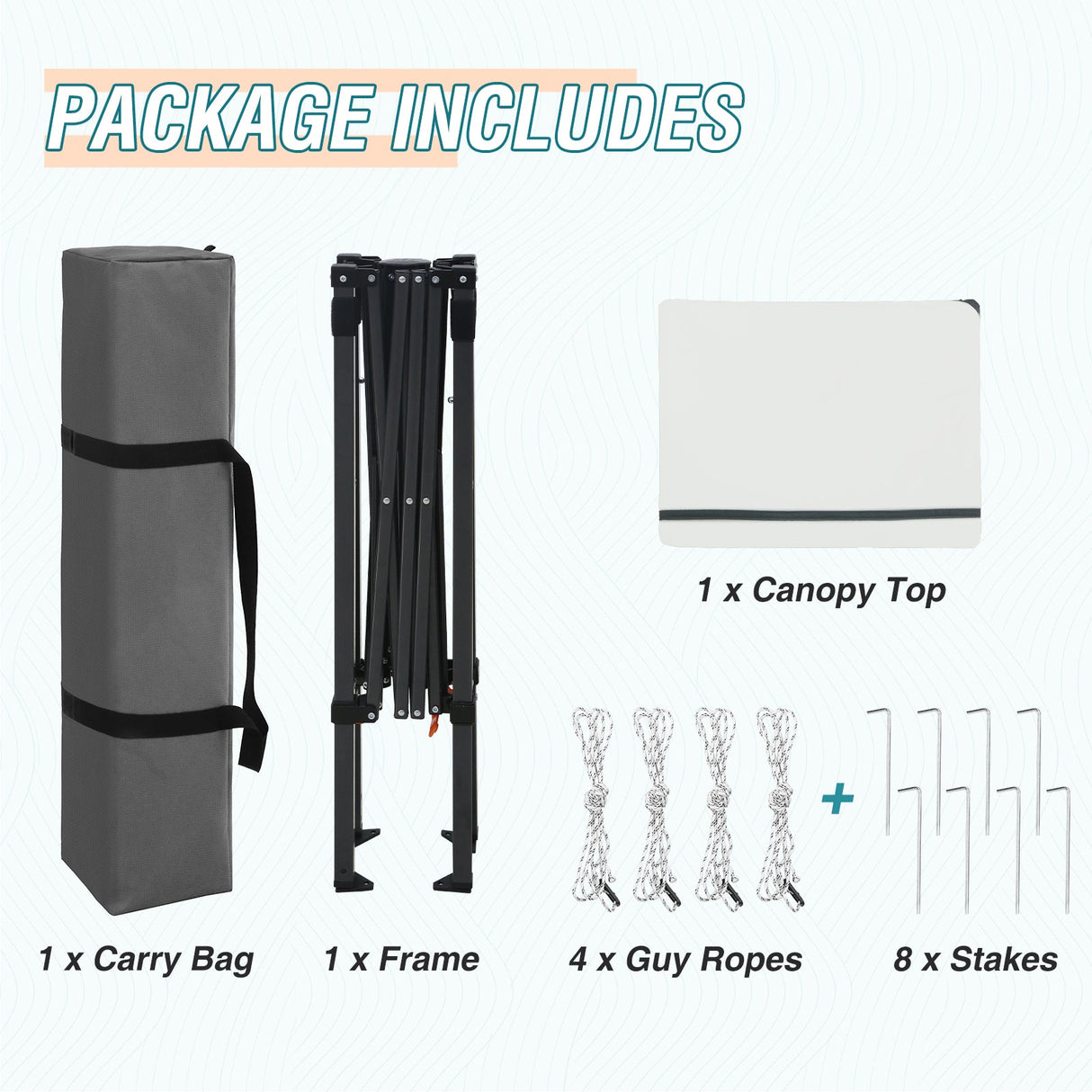 6x4 Instant Pop Up Canopy Tent - Eagle Peak Custom Canopy Tent