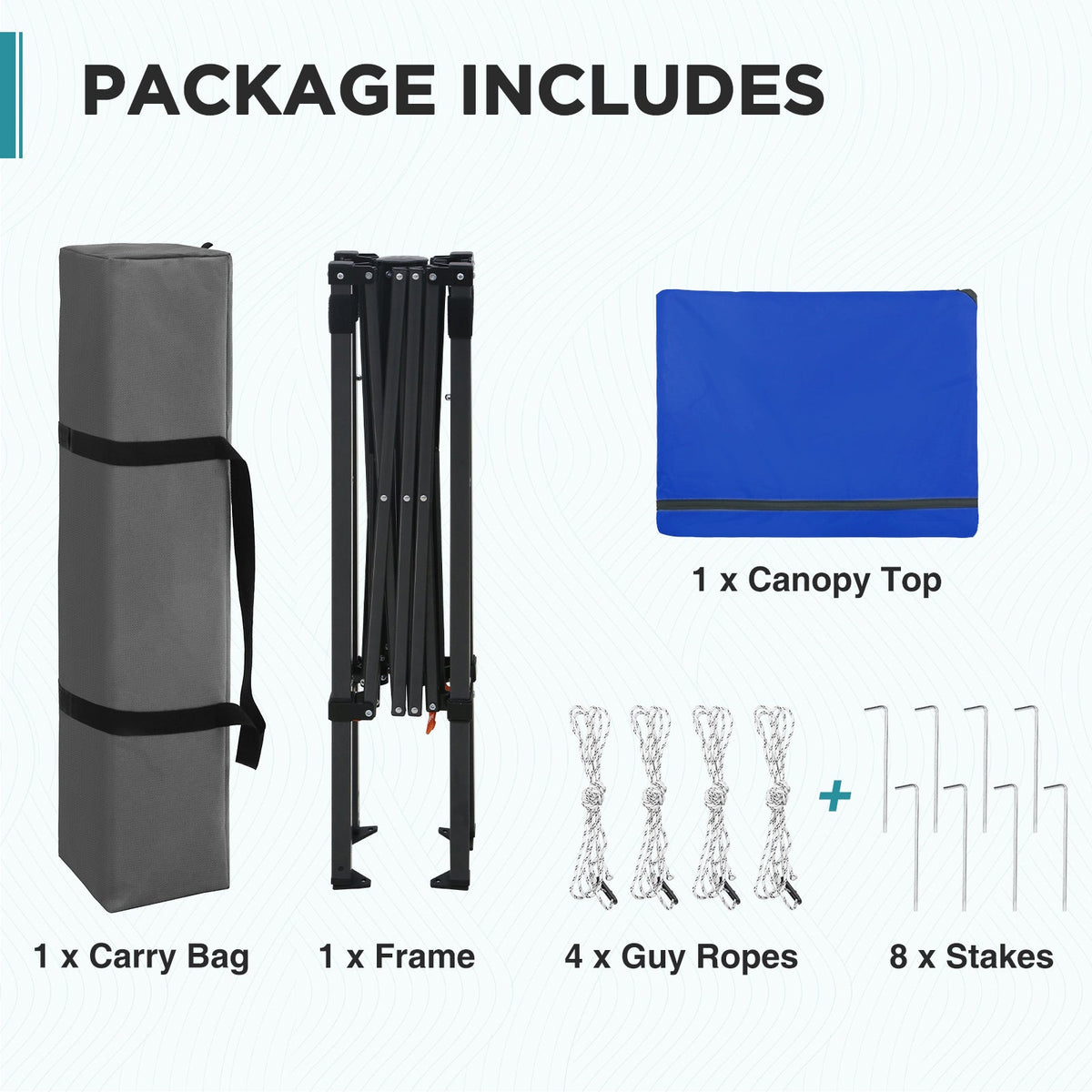 6x4 Instant Pop Up Canopy Tent - Eagle Peak®