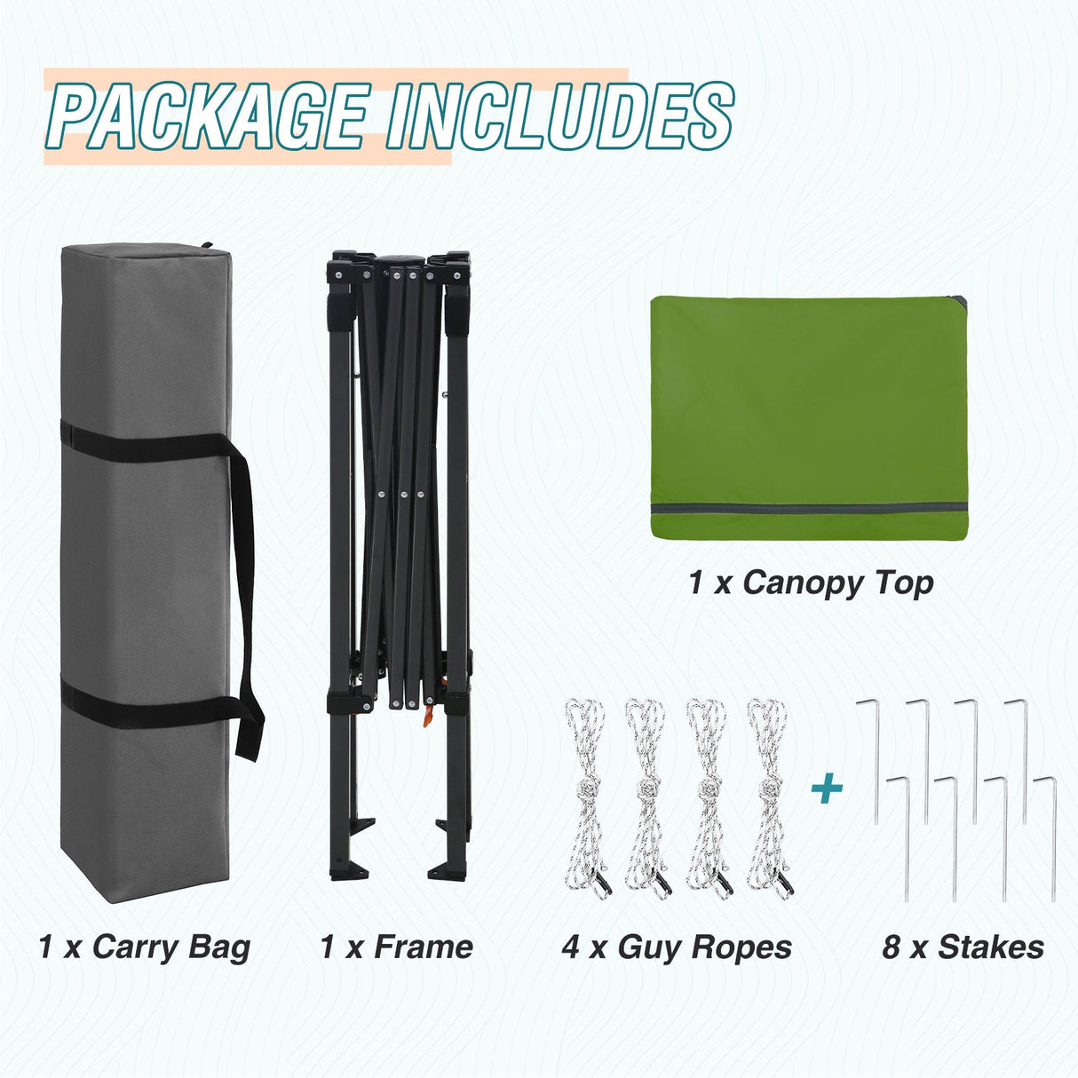 6x4 Instant Pop Up Canopy Tent - Eagle Peak Custom Canopy Tent