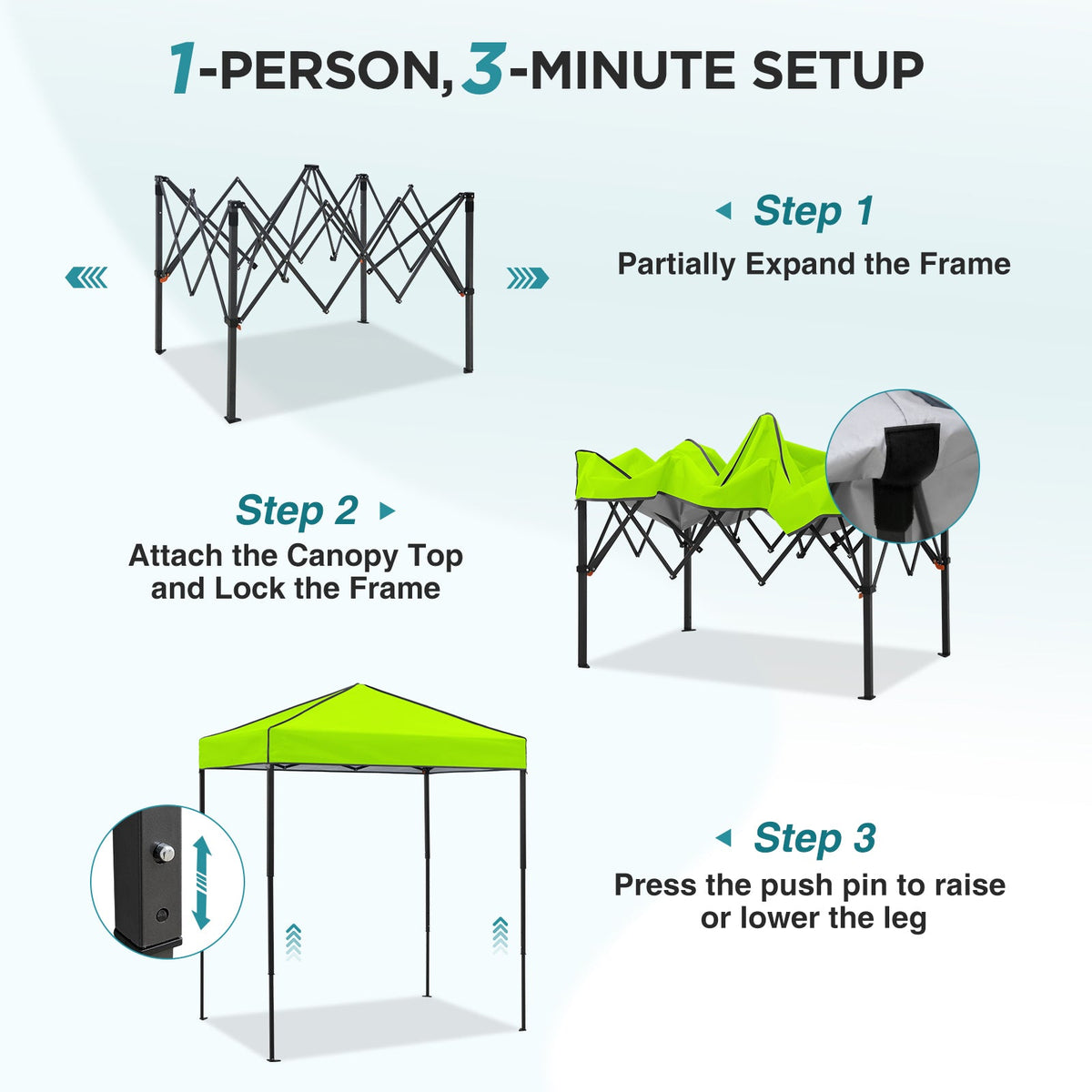 6x4 Instant Pop Up Canopy Tent - Eagle Peak®