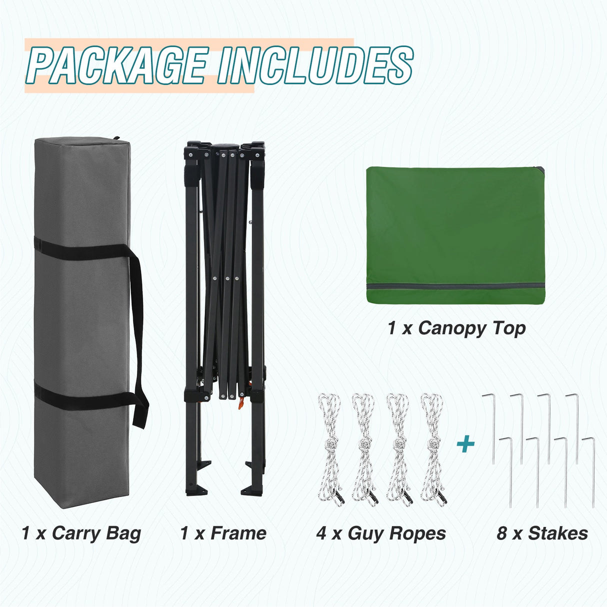 6x4 Instant Pop Up Canopy Tent - Eagle Peak Custom Canopy Tent