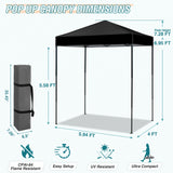 6x4 Instant Pop Up Canopy Tent - Eagle Peak Custom Canopy Tent
