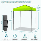 6x4 Instant Pop Up Canopy Tent - Eagle Peak Custom Canopy Tent