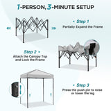 6x4 Instant Pop Up Canopy Tent - Eagle Peak®