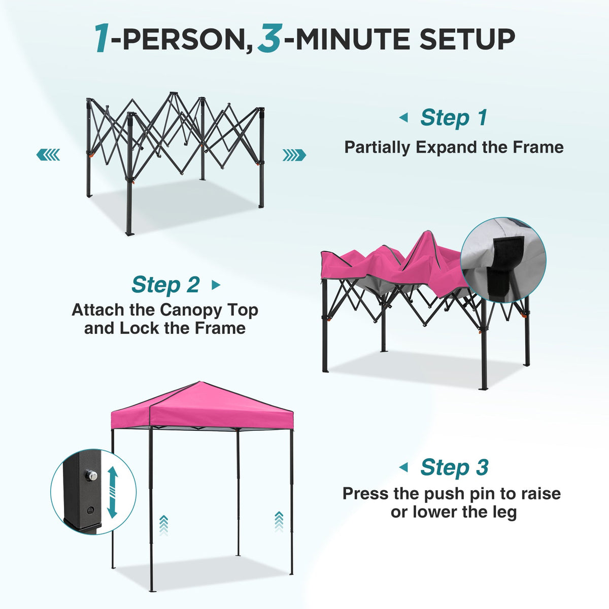 6x4 Instant Pop Up Canopy Tent - Eagle Peak®