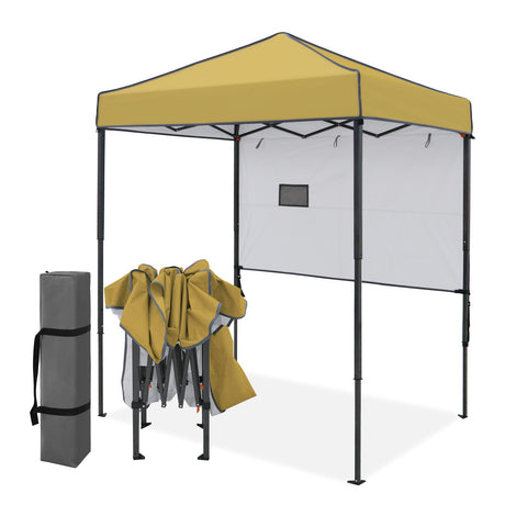 6x4 Instant Pop Up Canopy Tent with 1 Half Wall - Eagle Peak®
