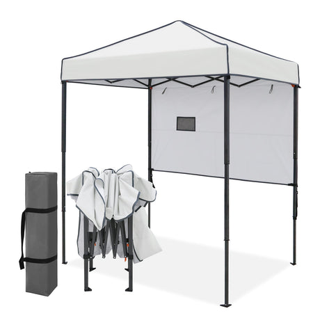 6x4 Instant Pop Up Canopy Tent with 1 Half Wall - Eagle Peak®