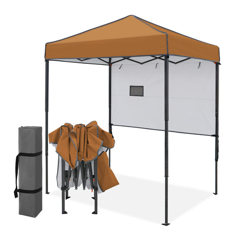 6x4 Instant Pop Up Canopy Tent with 1 Half Wall - Eagle Peak®
