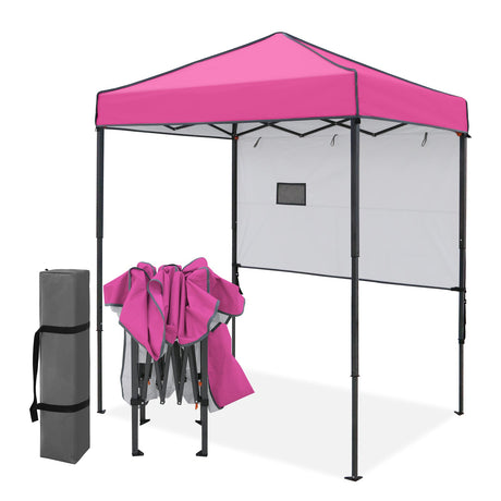 6x4 Instant Pop Up Canopy Tent with 1 Half Wall - Eagle Peak®