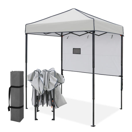 6x4 Instant Pop Up Canopy Tent with 1 Half Wall - Eagle Peak®