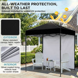 6x4 Instant Pop Up Canopy Tent with 1 Side Wall Panel - Eagle Peak®