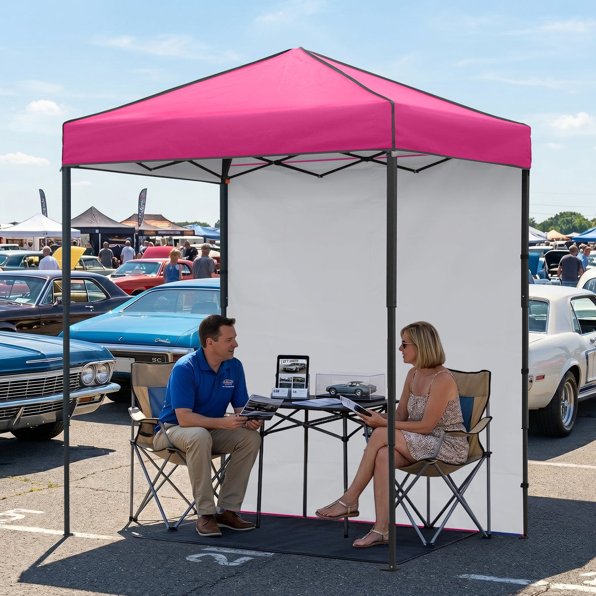 6x4 Instant Pop Up Canopy Tent with 1 Side Wall Panel - Eagle Peak®